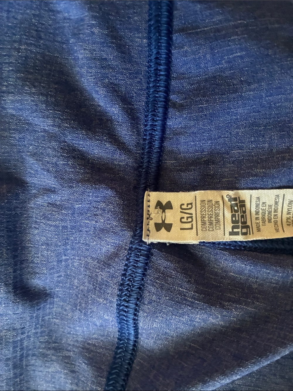 Under Armour Royal Blue Cropped Performance Leggings - Picture 5 of 10